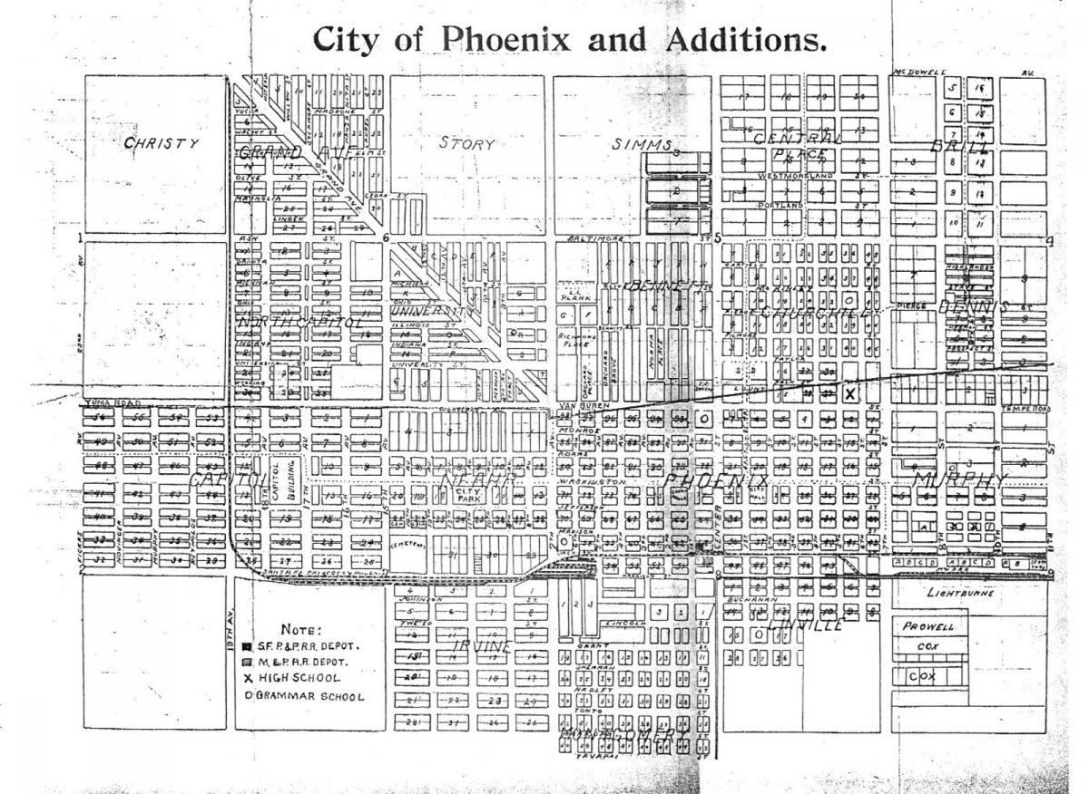 harta e metro Phoenix