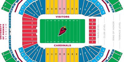 Az Cardinals stadiumin hartë