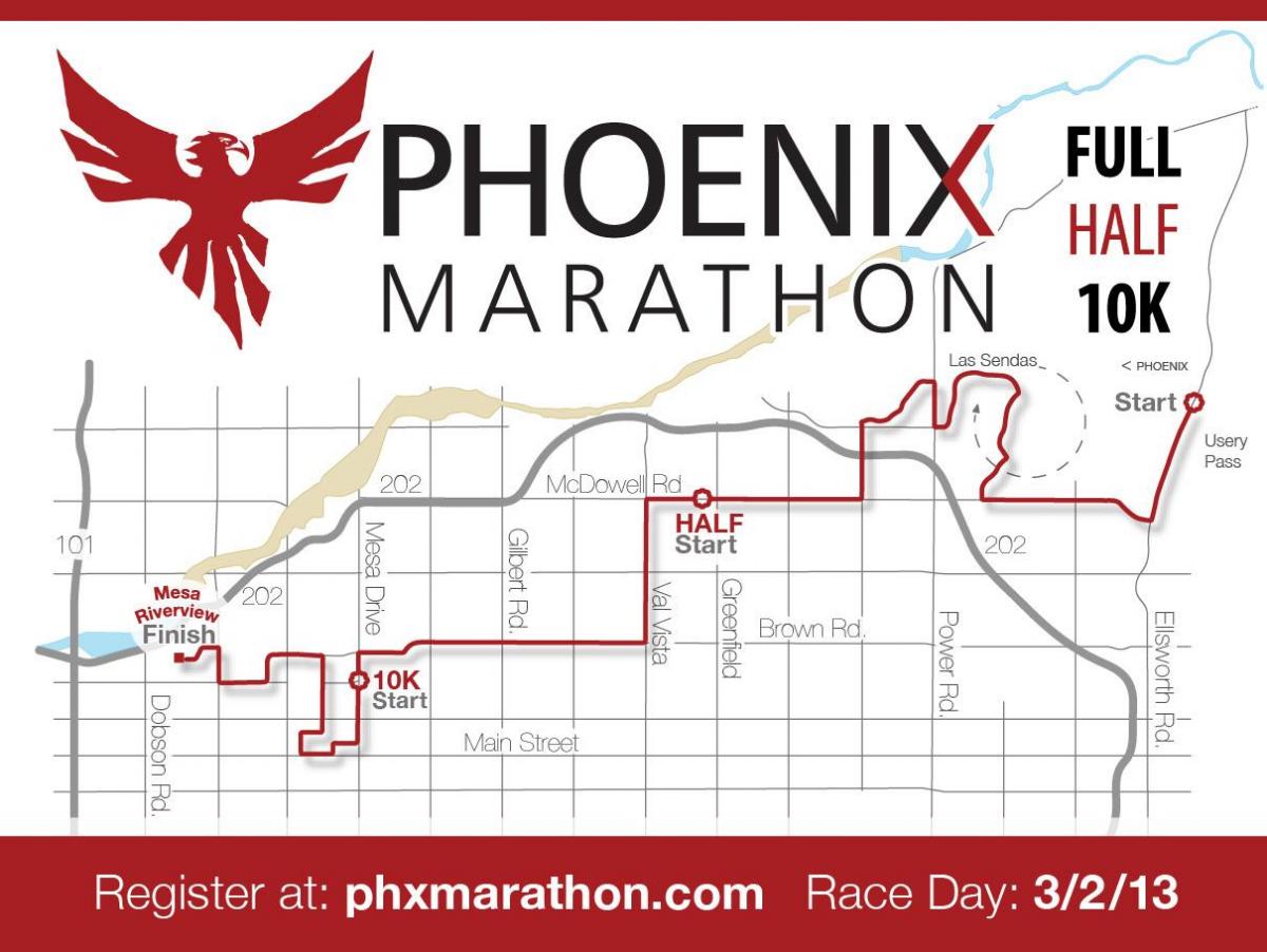 harta e Phoenix maraton