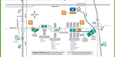Harta e Phoenix aeroport